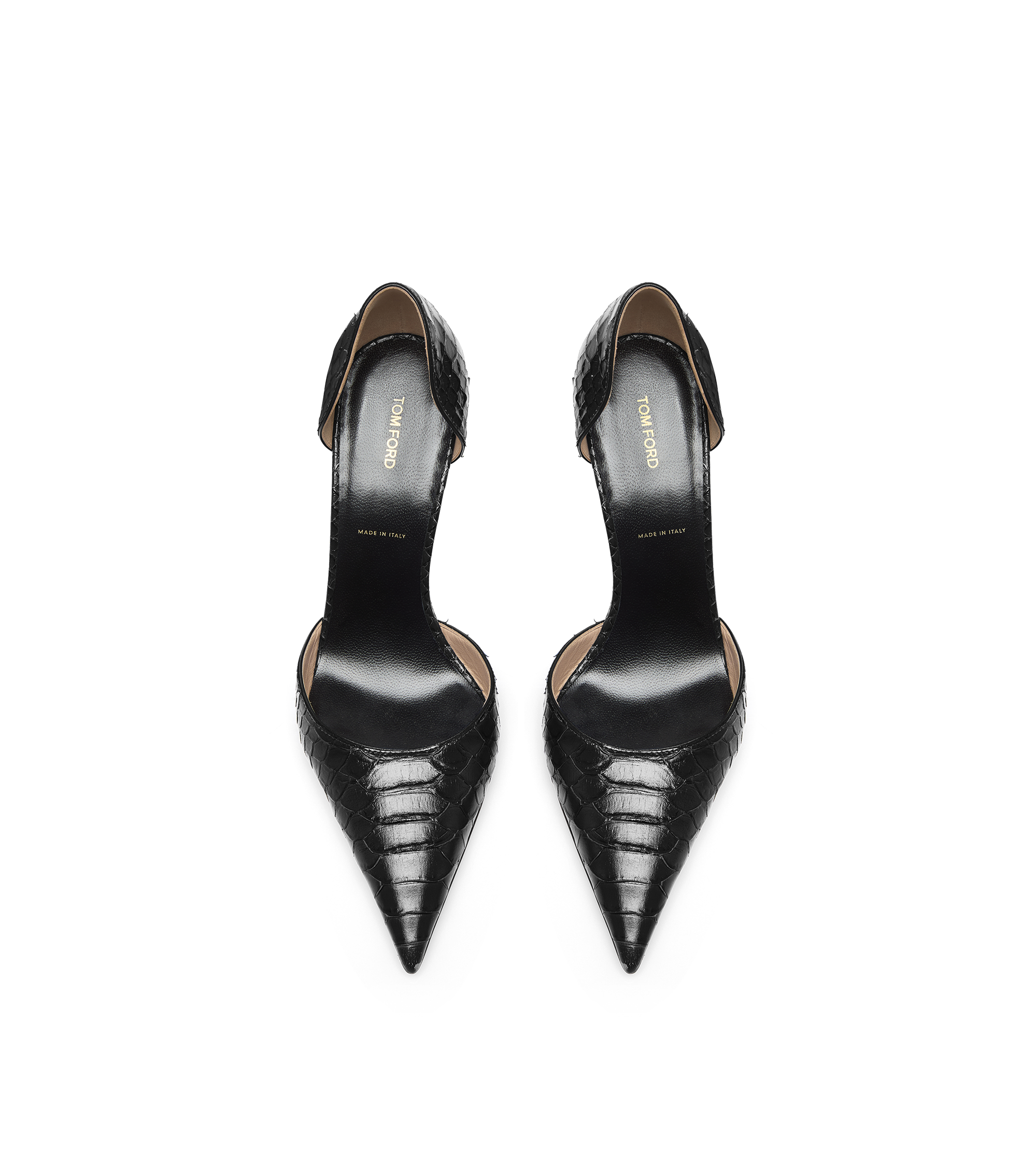 Tom Ford Semi Shiny Printed Python Spire D'orsay Pump