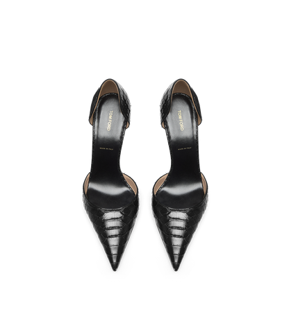 Tom Ford Semi Shiny Printed Python Spire D'orsay Pump