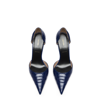 Tom Ford Semi Shiny Printed Python Spire D'orsay Pump
