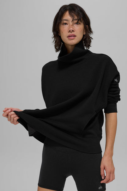 Alo Yoga Women'S Hazy Mock Neck Pullover