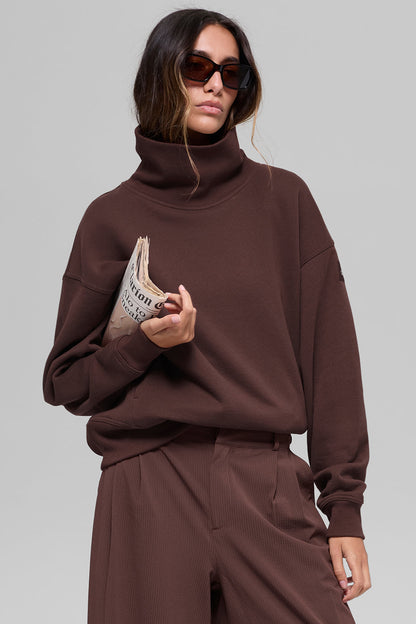 Alo Yoga Women'S Hazy Mock Neck Pullover
