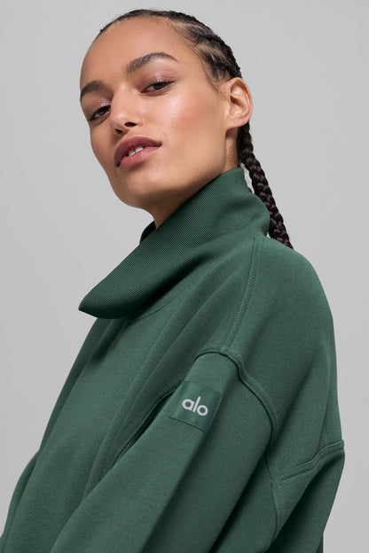 Alo Yoga Women'S Hazy Mock Neck Pullover