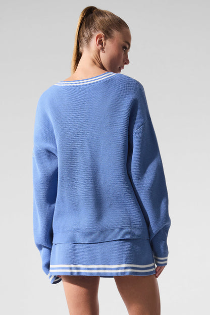 Alo Yoga Women'S Tennis Club Sweater Knit Cardigan