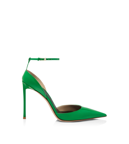 Tom Ford Tejus-Effect Printed Leather Vertigo Ankle Strap Pump