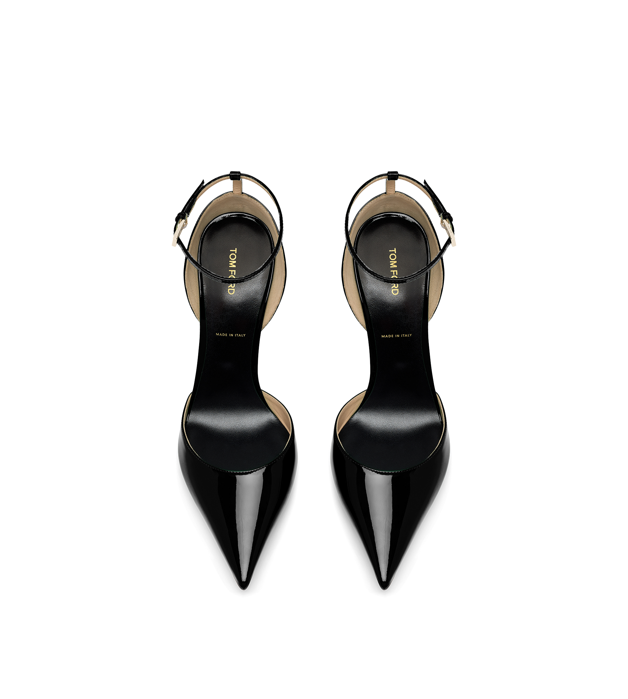 Tom Ford Patent Leather Vertigo Ankle Strap Pump