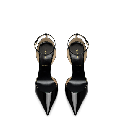 Tom Ford Patent Leather Vertigo Ankle Strap Pump