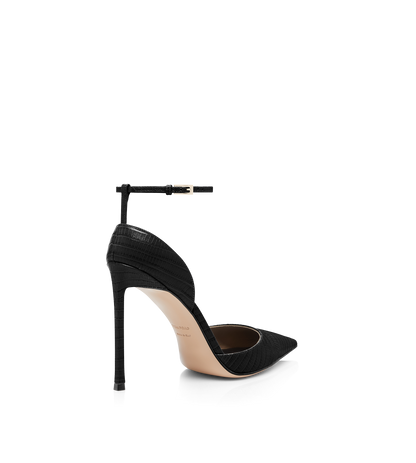 Tom Ford Tejus-Effect Printed Leather Vertigo Ankle Strap Pump
