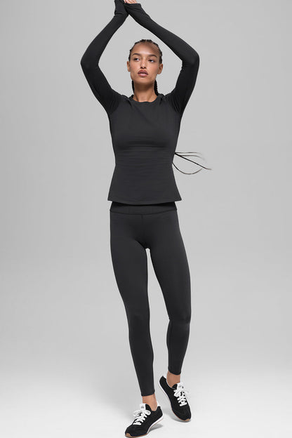 Alo Yoga Women'S Airbrush Winter Warm Nocturne Long Sleeve