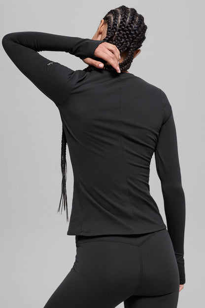 Alo Yoga Women'S Airbrush Winter Warm Nocturne Long Sleeve