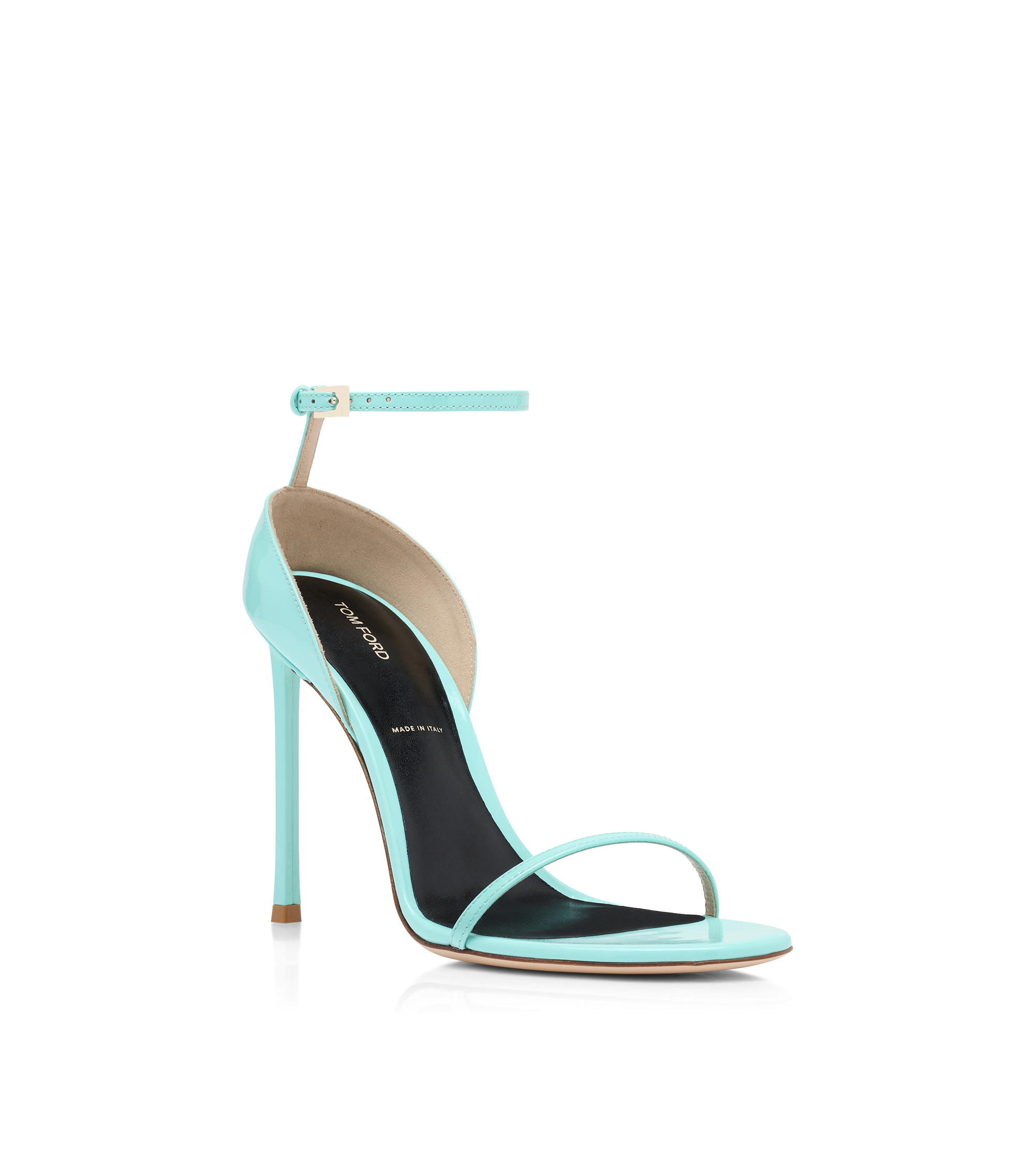 Tom Ford Patent Leather Vertigo Ankle Strap Sandal