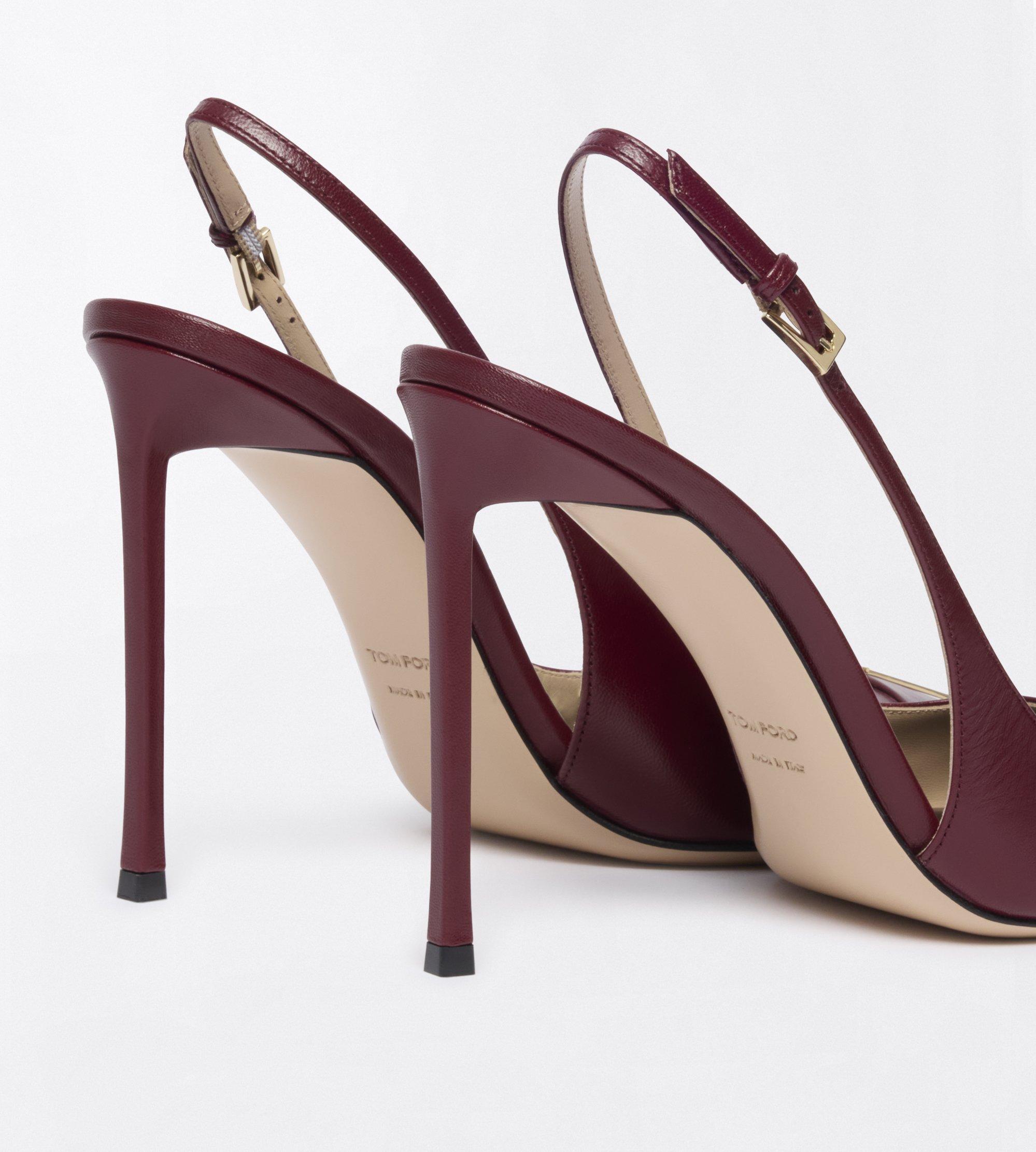 Tom Ford Shiny Leather Thea Slingback