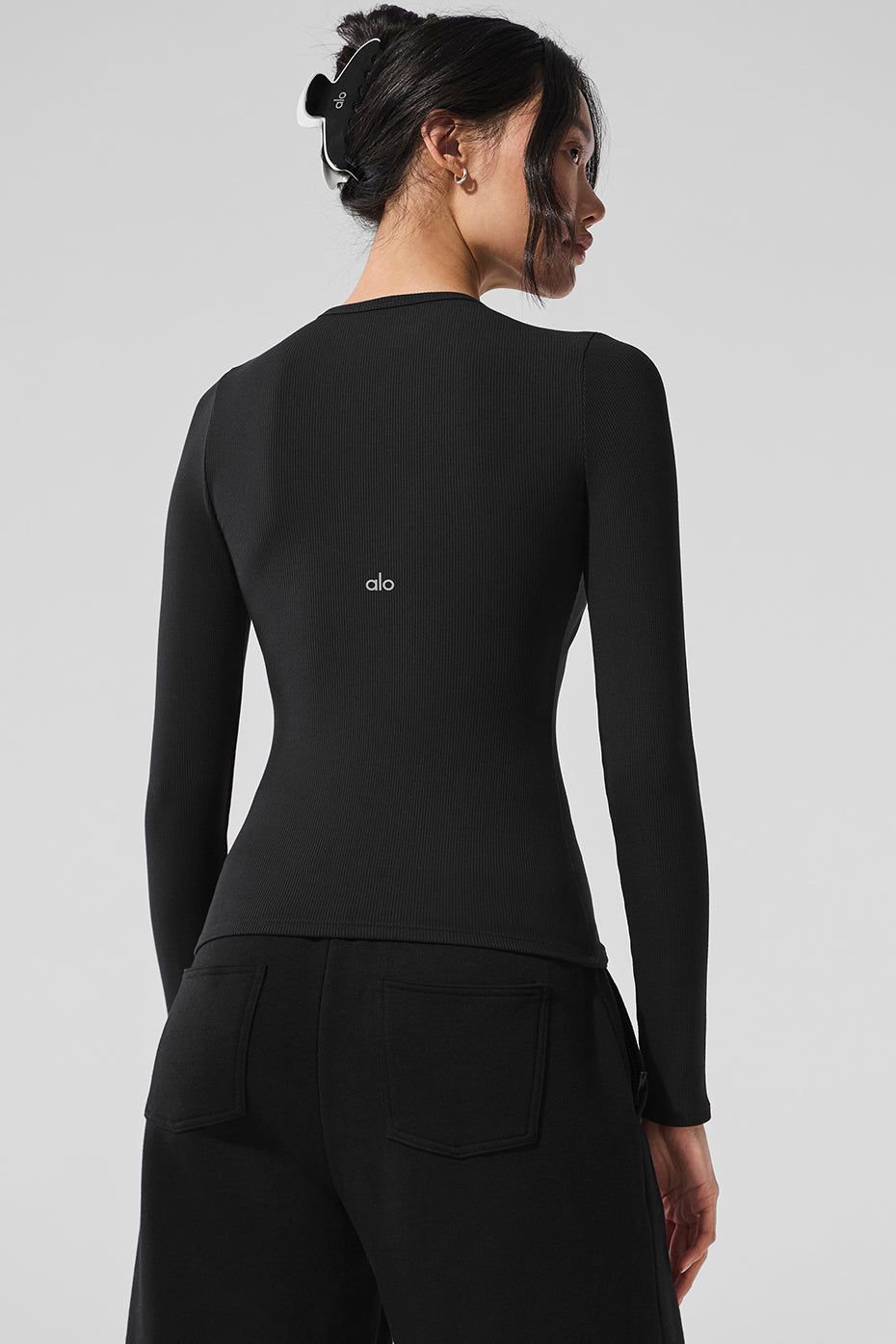 Alo Yoga Women'S Ribbed Modal Long Sleeve