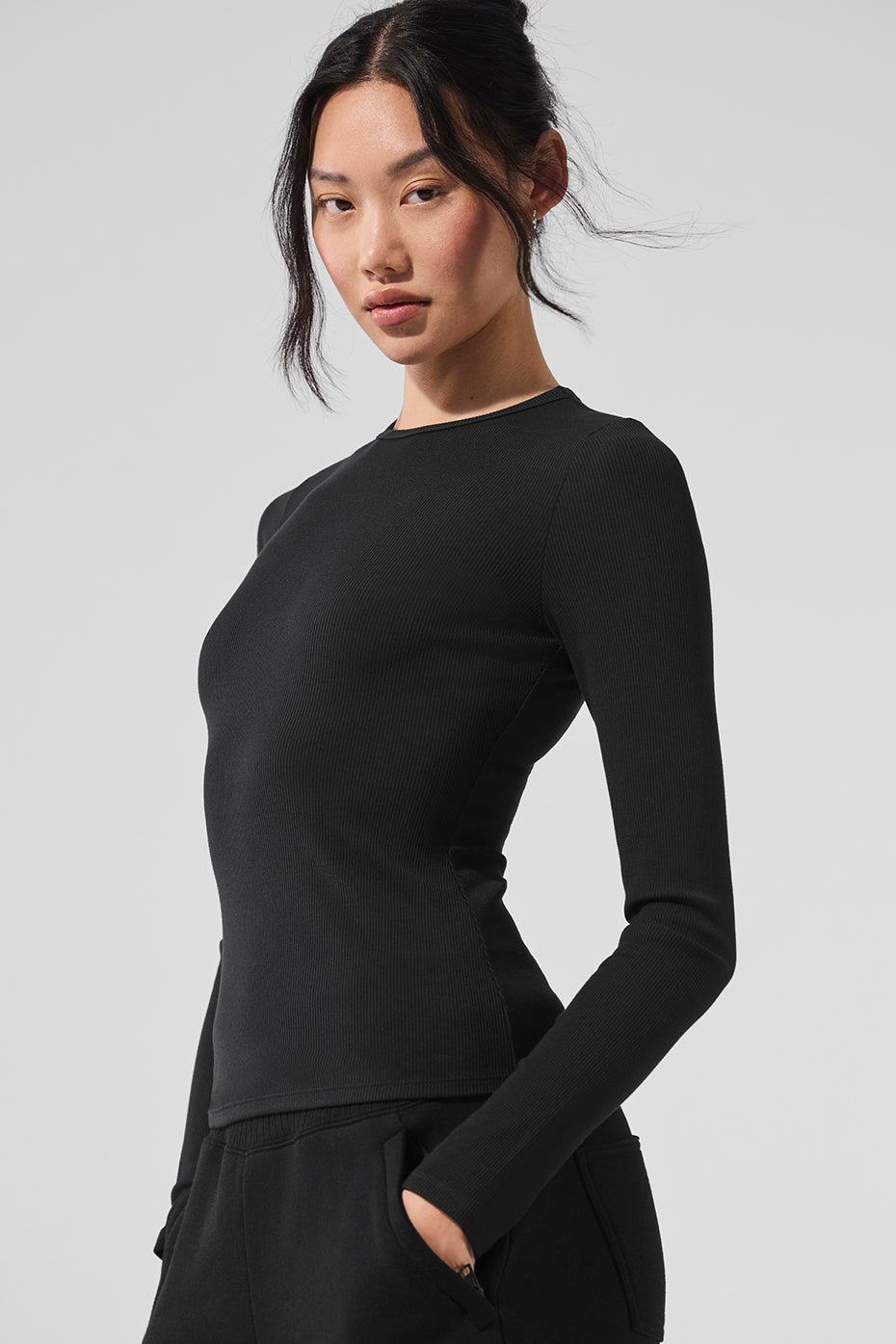 Alo Yoga Women'S Ribbed Modal Long Sleeve