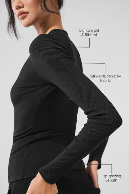 Alo Yoga Women'S Ribbed Modal Long Sleeve