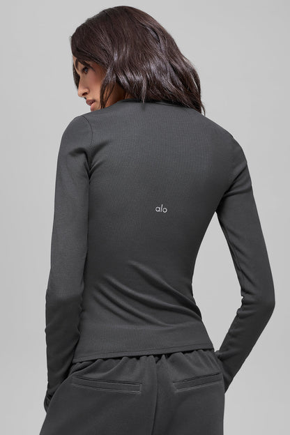 Alo Yoga Women'S Ribbed Modal Long Sleeve