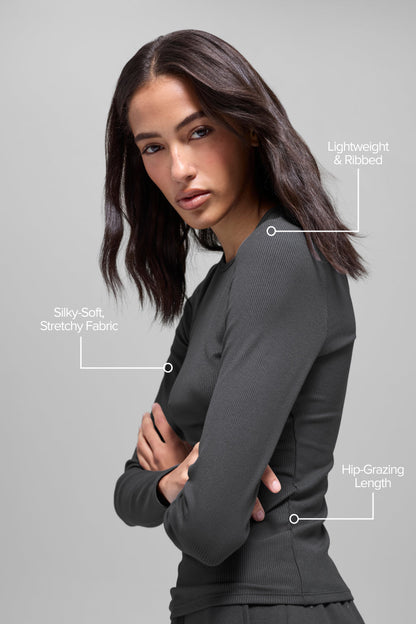 Alo Yoga Women'S Ribbed Modal Long Sleeve