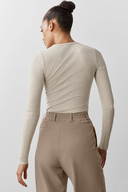 Alo Yoga Women'S Ribbed Modal Long Sleeve