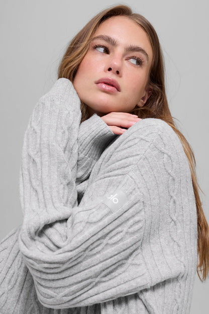 Alo Yoga Women'S Cable Knit Winter Bliss Cardigan