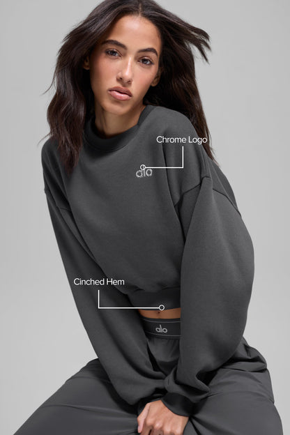 Alo Yoga Women'S Cropped Accolade Crewneck