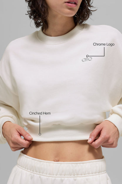 Alo Yoga Women'S Cropped Accolade Crewneck