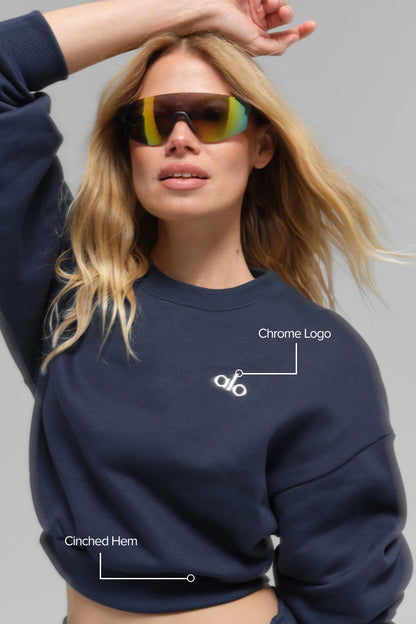 Alo Yoga Women'S Cropped Accolade Crewneck