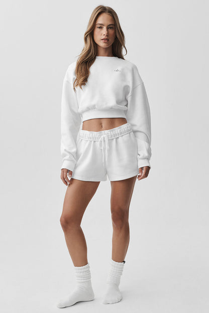 Alo Yoga Women'S Cropped Accolade Crewneck