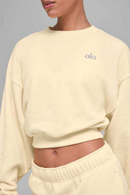 Alo Yoga Women'S Cropped Accolade Crewneck