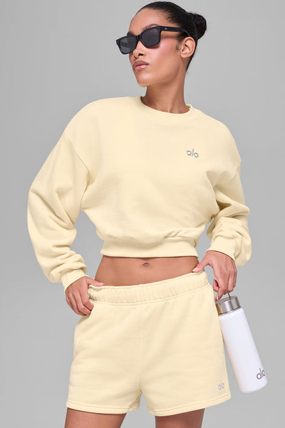 Alo Yoga Women'S Cropped Accolade Crewneck