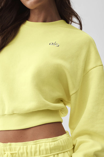 Alo Yoga Women'S Cropped Accolade Crewneck