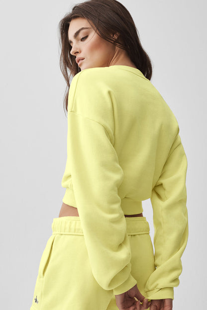 Alo Yoga Women'S Cropped Accolade Crewneck