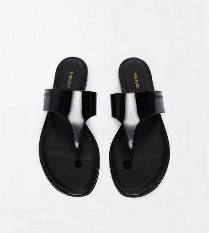 Tom Ford Patent Leather Lina Thong Sandal