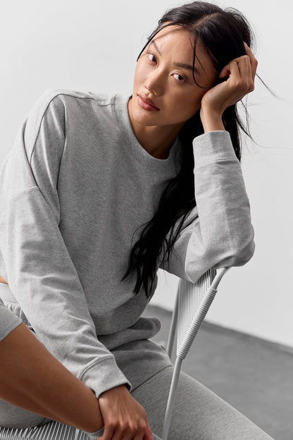 Alo Yoga Women'S Cropped Sway Crew Neck Pullover