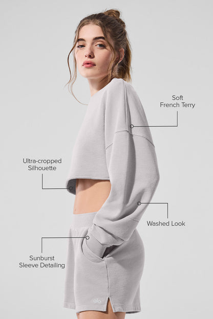 Alo Yoga Women'S Extreme Cropped Pullover