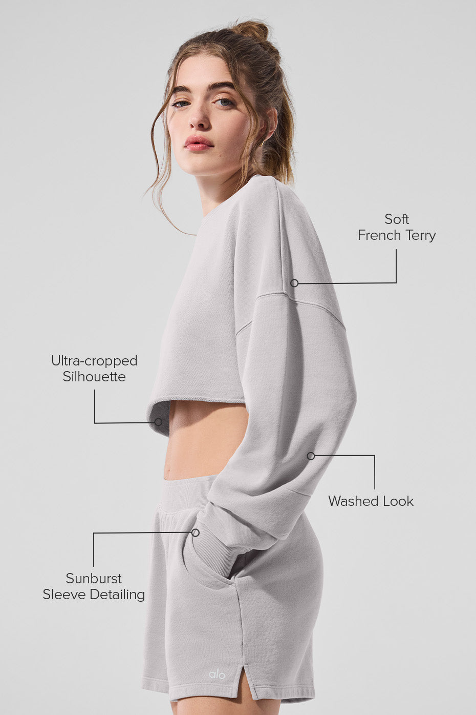 Alo Yoga Women'S Extreme Cropped Pullover