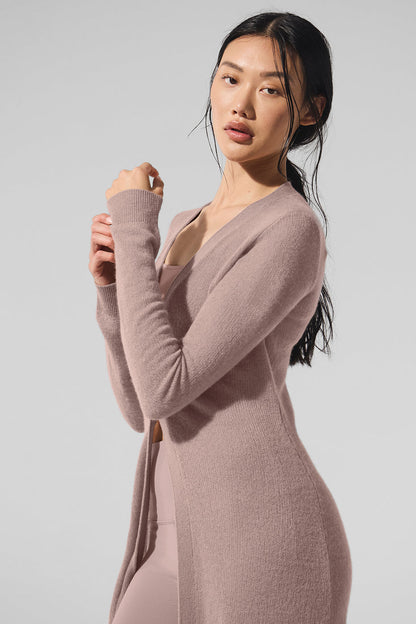Alo Yoga Women'S Sheer Cashmere Long Cardigan