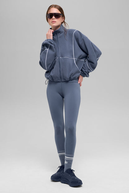 Alo Yoga Women'S Polar Fleece Game Time Full Zip Jacket