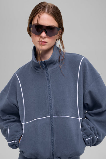 Alo Yoga Women'S Polar Fleece Game Time Full Zip Jacket