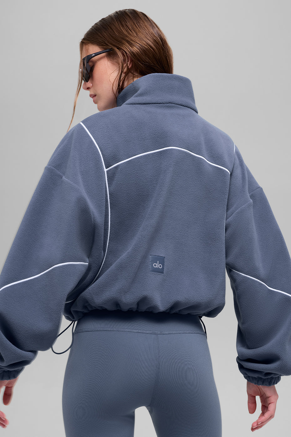 Alo Yoga Women'S Polar Fleece Game Time Full Zip Jacket