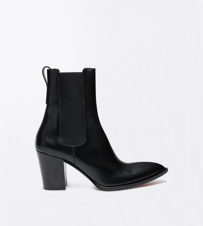 Tom Ford Burnished Leather Dagger Ankle Boot