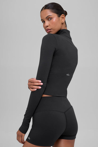 Alo Yoga Women'S Alo Softsculpt Precision 1/4 Zip Long Sleeve