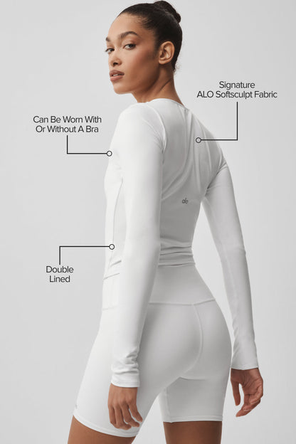 Alo Yoga Women'S Alo Softsculpt Precision Long Sleeve
