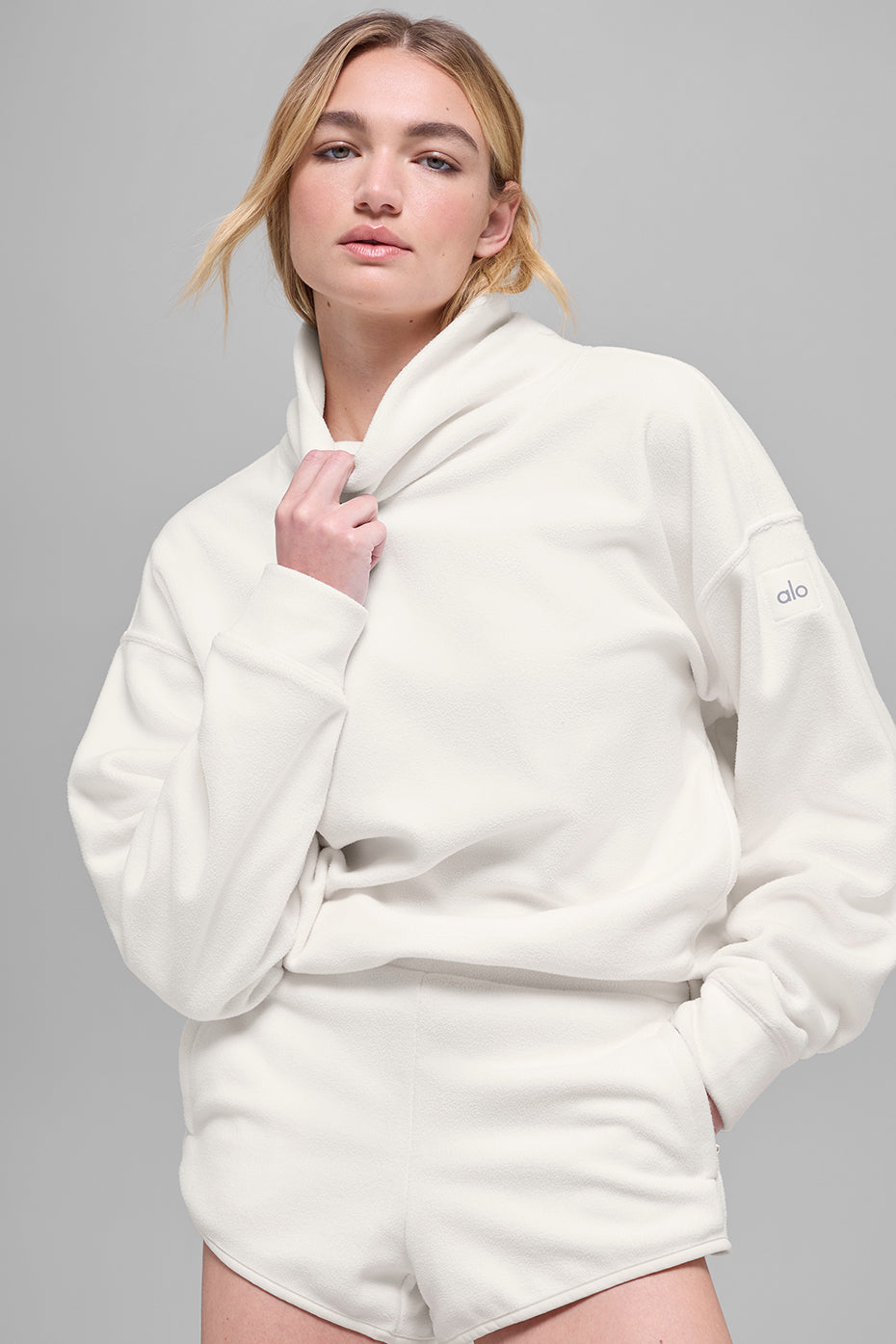 Alo Yoga Women'S Polar Fleece Hazy Pullover