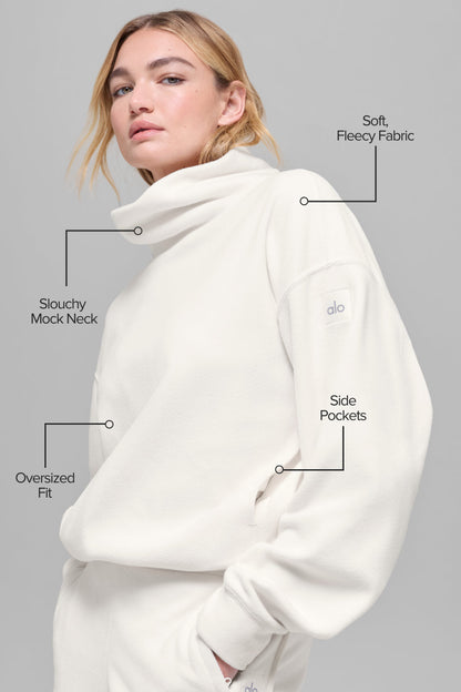Alo Yoga Women'S Polar Fleece Hazy Pullover