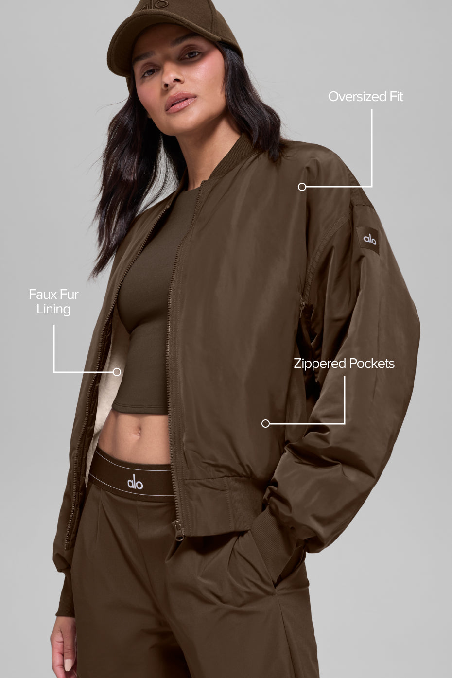 Alo Yoga Women'S Faux Fur Urbanite Bomber