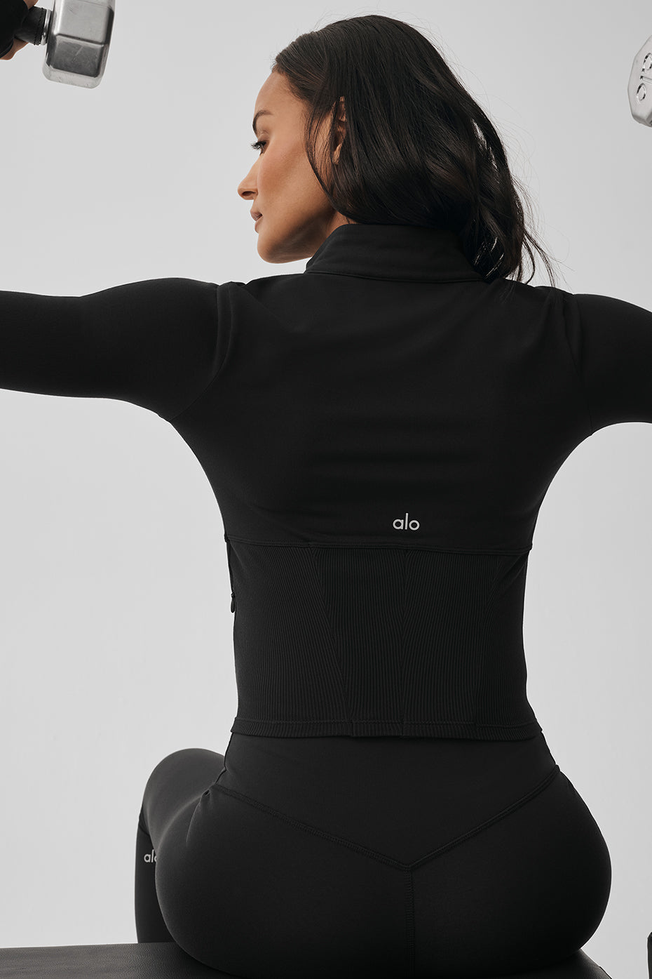 Alo Yoga Women'S Airbrush Corset Full Zip India | Kicks Machine