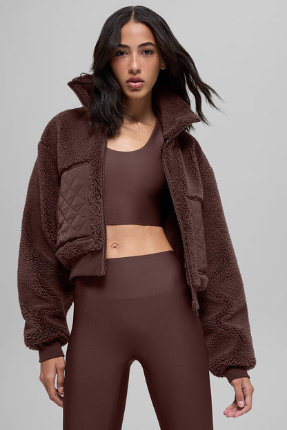 Alo Yoga Women'S Sherpa Edge Bomber