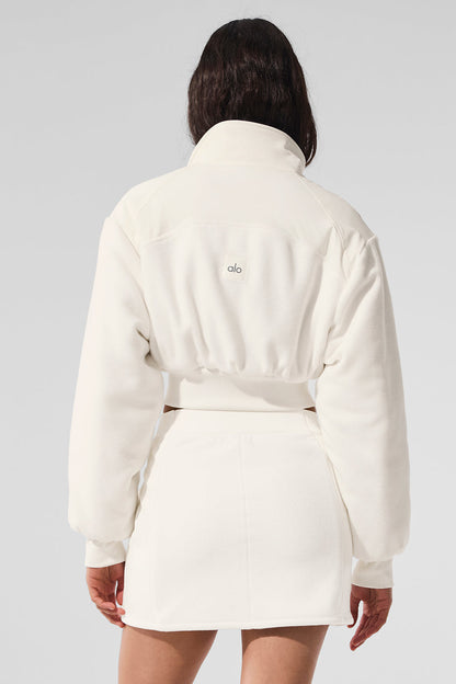 Alo Yoga Polar Fleece Cropped Wintry Mix Jacket