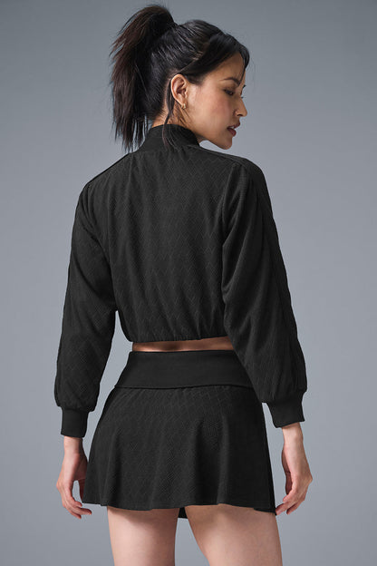 Alo Yoga Women'S Cropped Doubles Only Full Zip Jacket