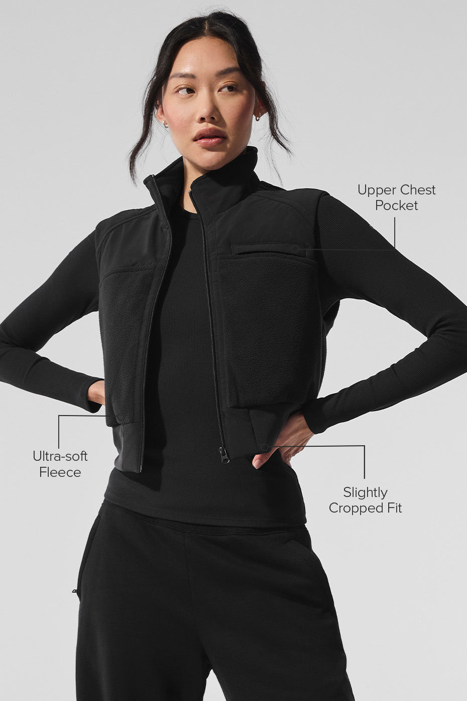 Alo Yoga Women'S Polar Fleece Wintry Mix Vest