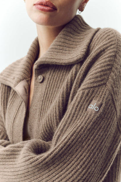 Alo Yoga Women'S Cashmere Northstar Long Cardigan
